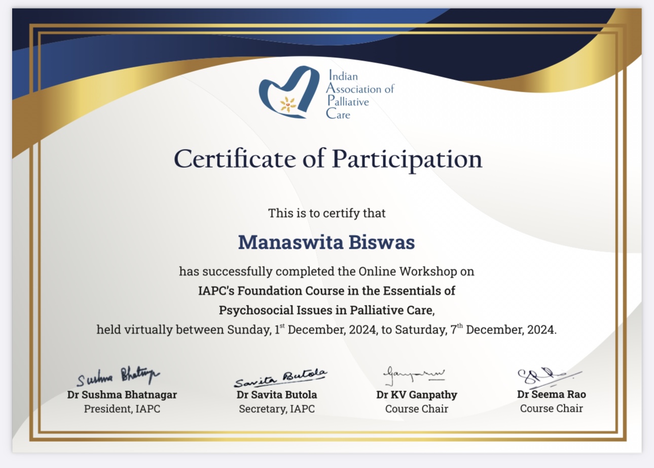 Doctor's certificate