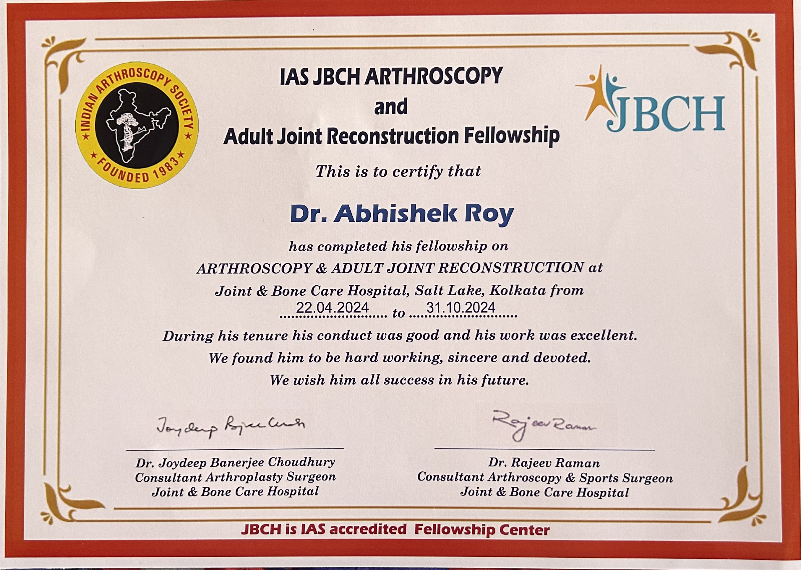 Doctor's certificate
