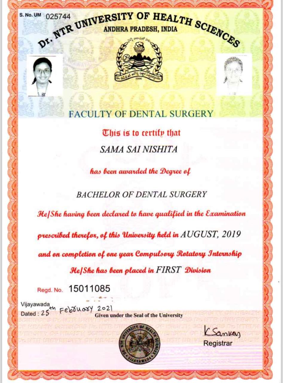 Doctor's certificate
