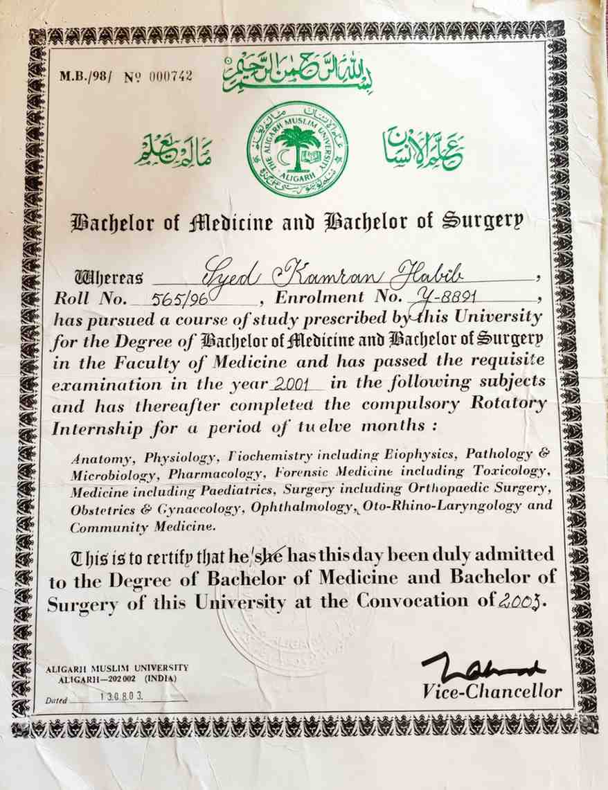 Doctor's certificate