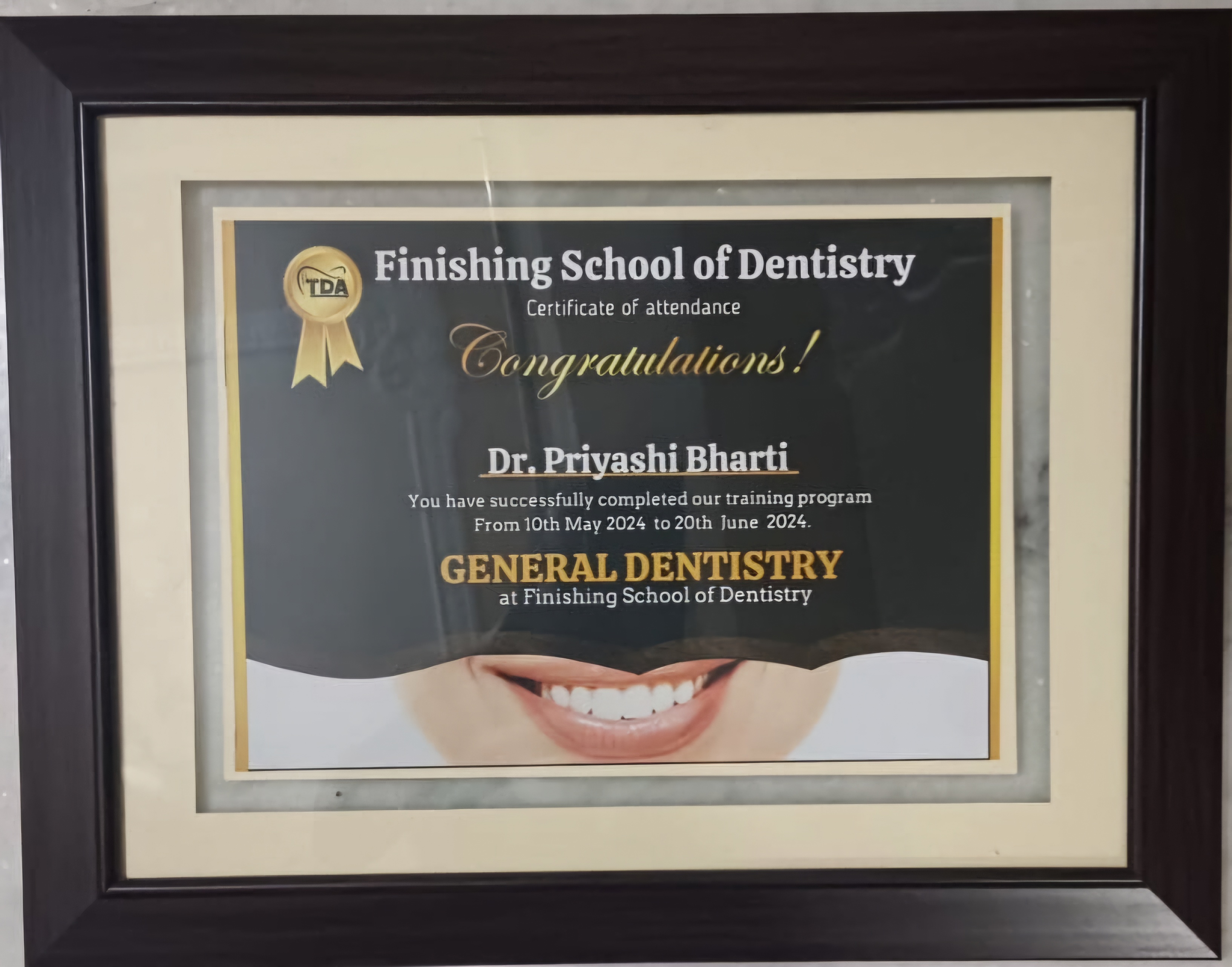 Doctor's certificate