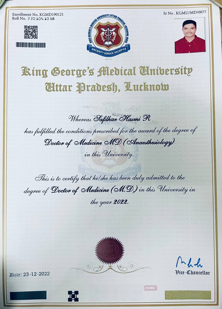Doctor's certificate