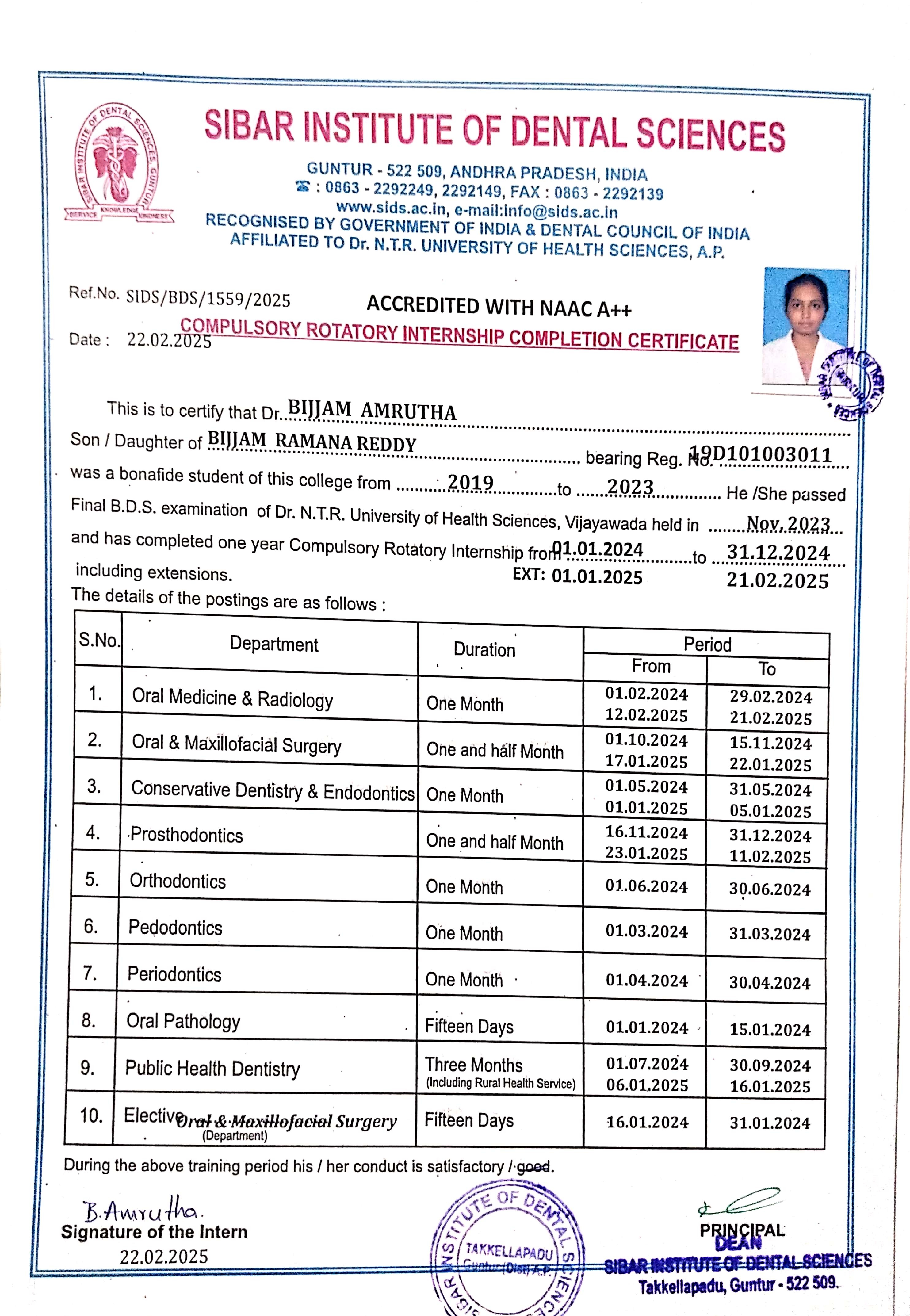 Doctor's certificate