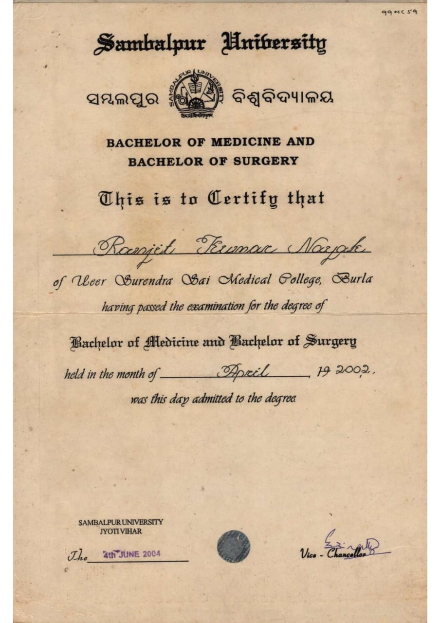Doctor's certificate